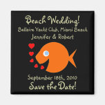 Unique Save The Date Beach Wedding Magnet