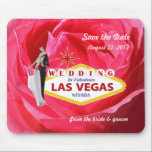 Unique Save the Date Las Vegas Wedding Mousepad mousepads