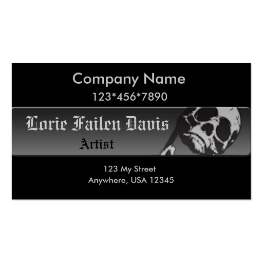 Unique Skull Business card,
