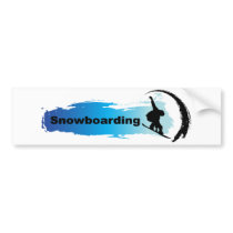 Unique Snowboarding Bumper Stickers