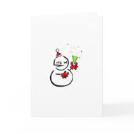 Unique Snowman card