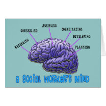 Unique Social Worker Gifts-A Social Worker's Mind Greeting Card