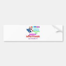 Unique Super Powers Autism Bumper Stickers