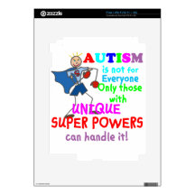 Unique Super Powers Autism Skin For The iPad 2