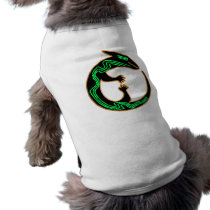 Unique Tribal Green Lizard Dog Tee