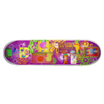 Unique Urban Folk Art Skateboard from Goldsparks