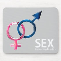 Unique, vibrant mousepad - Sex Connecting People