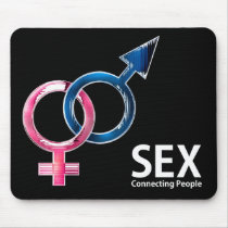 Unique, vibrant mousepad - Sex Connecting People
