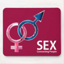 Unique, vibrant mousepad - Sex Connecting People