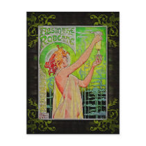 Unique Vintage Absinthe Green Fairy Postcards