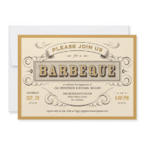 Unique Vintage BBQ Invitations