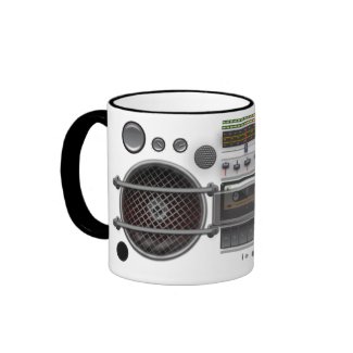Unique Vintage Ghetto Blaster Mug mug
