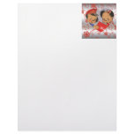 Unique Vintage Puppy Dog Christmas Letterhead Template