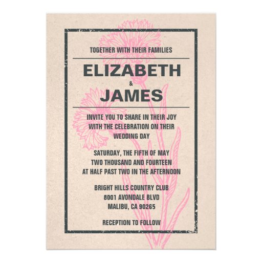 Unique Vintage Wedding Invitations