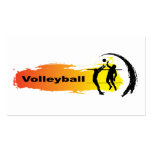Unique Volleyball Emblem Business Card Template
