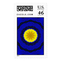 Unique yoga inspired positive energy POSTAGE STAMP
