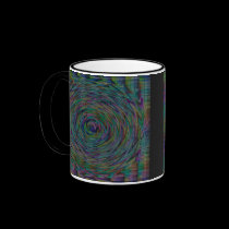 Unique Zigzag circle pattern coffee mug