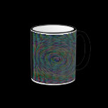 Unique Zigzag circle pattern coffee mug mugs