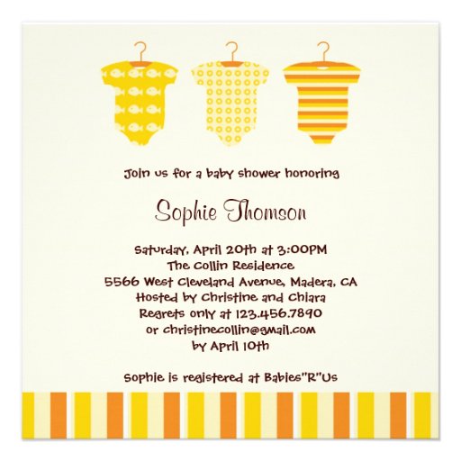 Unisex Baby Shower Invitation from Zazzle.com