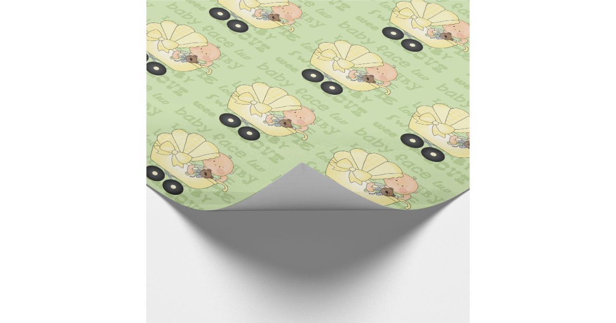 Unisex Baby Shower wrapping paper Zazzle