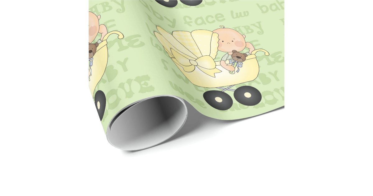 Unisex Baby Shower wrapping paper Zazzle