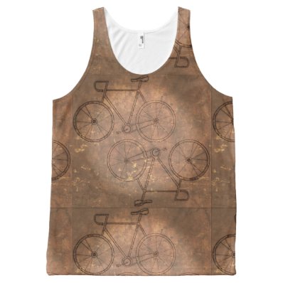 Unisex Bicycle Tank Top All-Over Print Tank Top