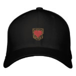 Unisex love heart filigree embroidered cap embroidered baseball caps