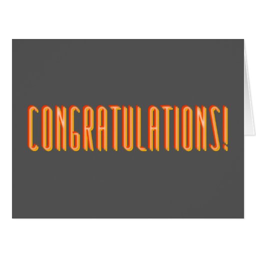 Unisex Sarcastic Congratulations Greeting Card Zazzle