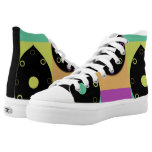 Unisex Zipz High Top Sneakers Printed Shoes