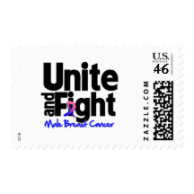 Unite and Fight Male Breast Cancer Postage