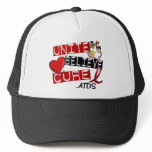 UNITE BELIEVE CURE AIDS HIV MESH HATS