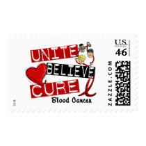 UNITE BELIEVE CURE BLOOD CANCER postage