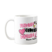 UNITE BELIEVE CURE Breast Cancer Coffee Mugs
