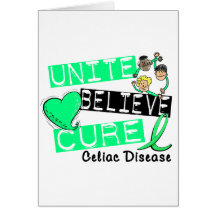 UNITE BELIEVE CURE Celiac Disease Cards
