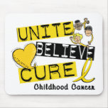 UNITE BELIEVE CURE Childhood Cancer Mouse Mat