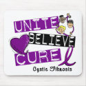 UNITE BELIEVE CURE Cystic Fibrosis mousepads
