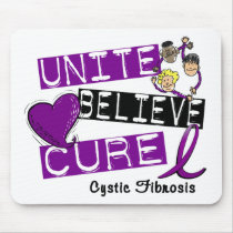 UNITE BELIEVE CURE Cystic Fibrosis mousepads