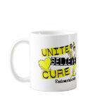 UNITE BELIEVE CURE Endometriosis Coffee Mugs