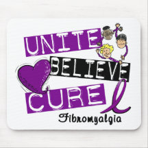 UNITE BELIEVE CURE Fibromyalgia Mouse Mat