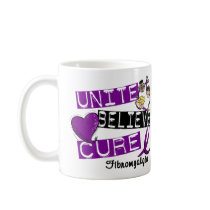 UNITE BELIEVE CURE Fibromyalgia Mug