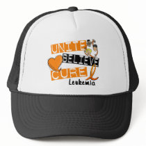 UNITE BELIEVE CURE Leukemia hats