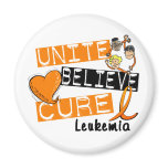 UNITE BELIEVE CURE Leukemia Fridge Magnets