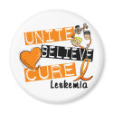 UNITE BELIEVE CURE Leukemia magnets