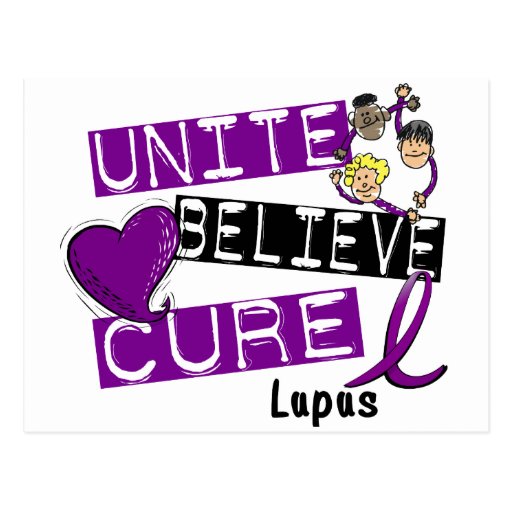 UNITE BELIEVE CURE Lupus Post Cards