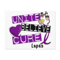 UNITE BELIEVE CURE Lupus Post Cards