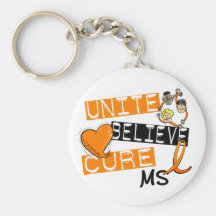 UNITE BELIEVE CURE MS KEY CHAINS