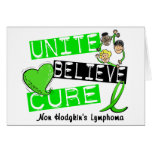 UNITE BELIEVE CURE Non-Hodgkin's Lymphoma Greeting Cards