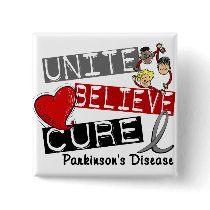 UNITE BELIEVE CURE Parkinson's Disease Pins
