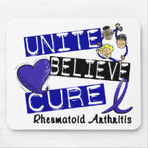 UNITE BELIEVE CURE Rheumatoid Arthritis Mouse Mats