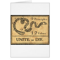 Unite or Die  mug Cards